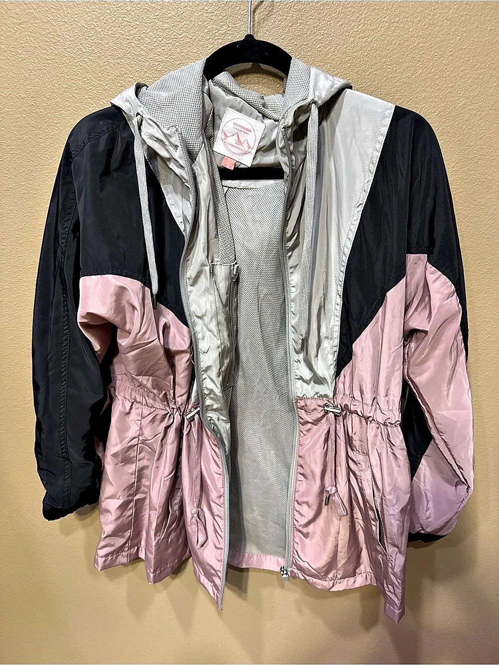 OUTDOOR Collection Color Block Hooded Jacket Size Small
